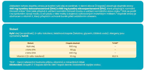 Beggs Omega-3, EPA+DHA (90 kapslí)