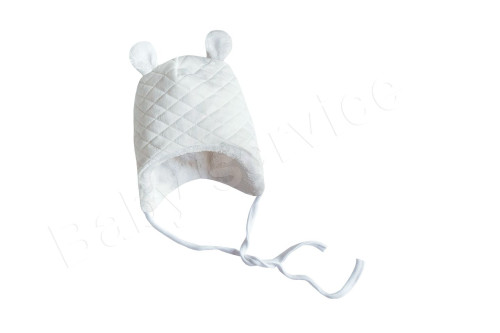 Čepička podšitá wellsoft na zavazování thermo bílá Baby Service