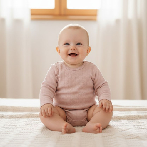 Body růžové vzor obdélník Babyservice