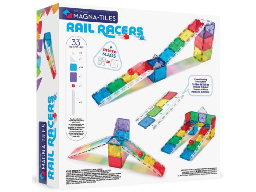 Magnetická stavebnice Rail Racers 33 dílů