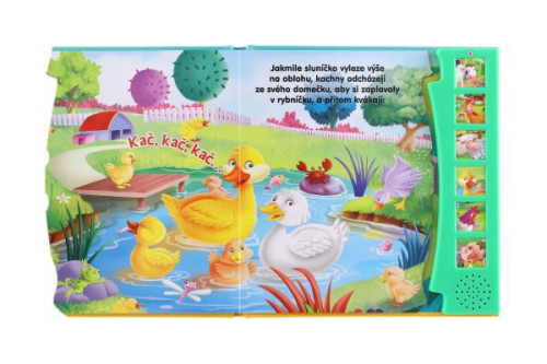 Zvuková knížka Zvířátka na farmě Objevuj zvuky CZ verze 19 x 19,5 cm