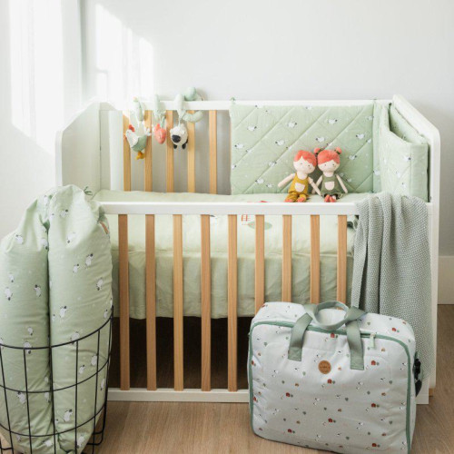 2-dílný bavlněný set do postýlky 0 m+ bonjourbébé