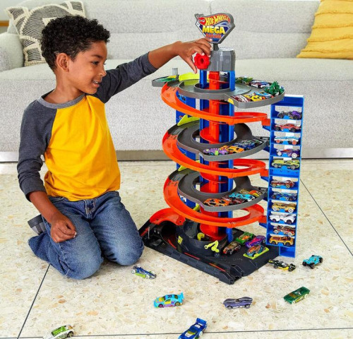 Hot Wheels City vylepšená mega garáž GTT95