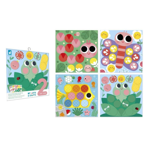 Kreativní sada My Arts & Crafts Kulaté samolepky Janod