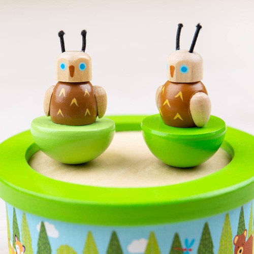 Dřevěná hrací skříňka Bigjigs Toys woodland
