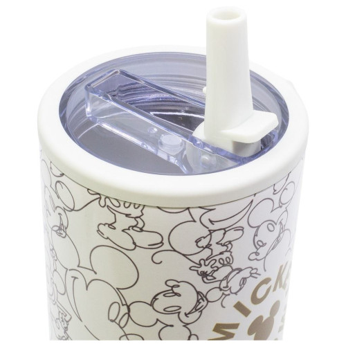 Termohrnek s brčkem a uchem 920 ml Mickey Mouse