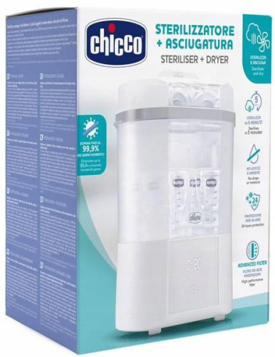 Sterilizátor elektrický parní s funkcí sušení Chicco