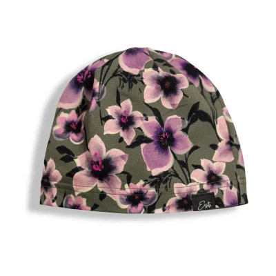 Jarní čepice Purple flower - zelená Esito