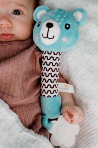 Pískátko/kousátko plyš 25 cm 0 m+ Babyted