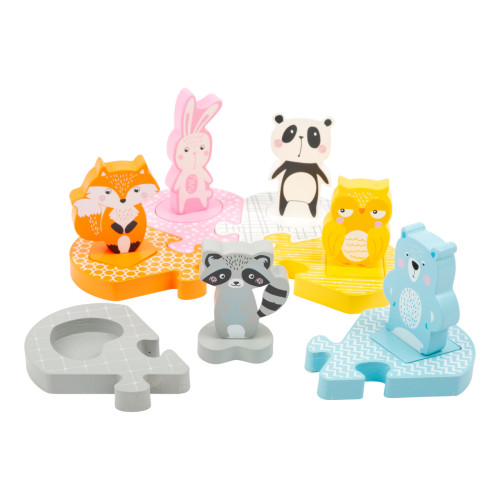 Dřevěné vkládací puzzle zvířátka small foot