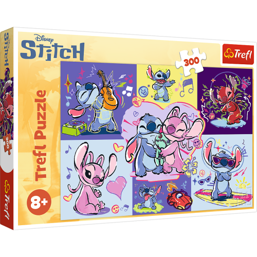 Puzzle Lilo&Stitch - Bláznivý Stitch 300 dílků 60x40 cm