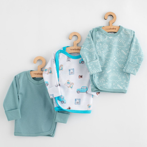 Kojenecká košilka Classic II 3 ks boy New Baby
