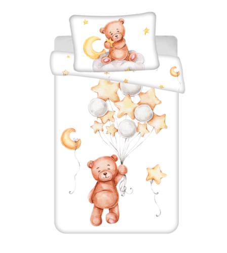 Povlečení do postýlky Medvídek Cute baby 100 x 135, 40 x 60 cm Jerry Fabrics