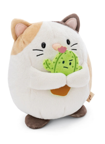 Plyšová MyMochi Kočička Angy 27 cm s kaktusem Nici