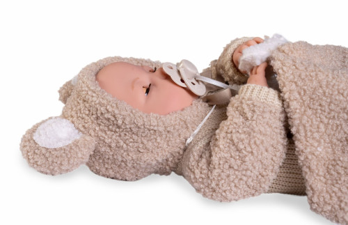 Mrkací miminko se zvuky a měkkým látkovým tělem 37 cm Bimba 14364 Antonio Juan