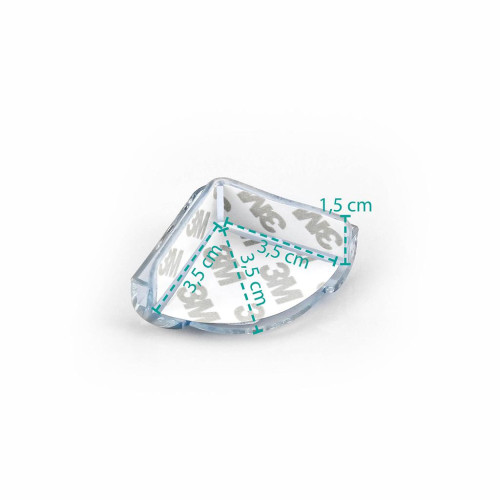 Plastová ochrana rohů 4 ks, transparent