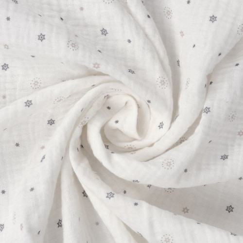 Mušelínové prostěradlo Design s gumou 60 x 120 cm BabyMatex
