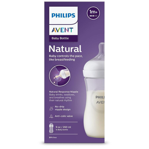 Láhev Natural Philips Avent Response 260 ml, 1 m+