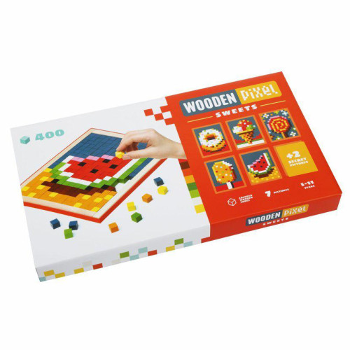 Pixel VI sladkosti - dřevěná mozaika Cubika
