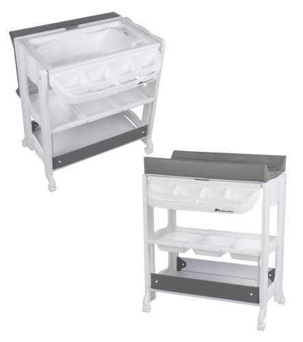Přebalovací pult s vaničkou Rosie Mineral Grey