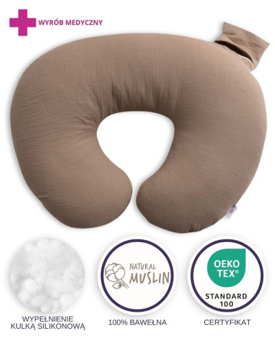 Mušelínový polohovací polštář MiniRelax 140 cm Babymatex