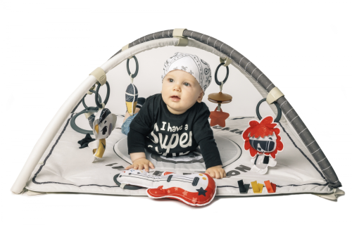 Hrací deka s hrazdou čtvercová Gymini Tiny Rockers Tiny Love