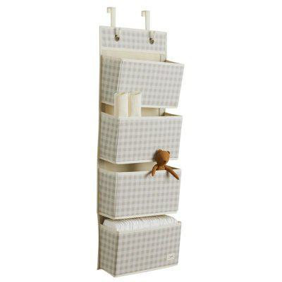 Závěsný organizér Recycled Gringham Beige 3 SPROUTS