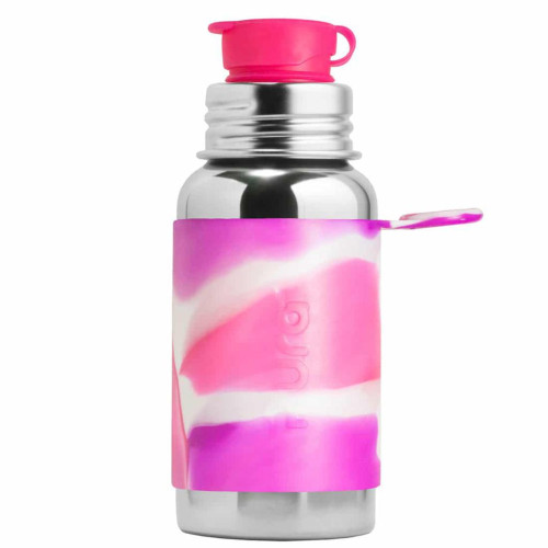 Nerezová láhev se sportovním uzávěrem, Pura 550 ml