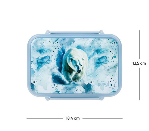 Box na svačinu s přihrádkami Polar Baagl