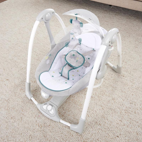 Houpačka konvertibilní vibrující s melodií Nash 2 v 1, 0 m+ do 9 kg Ingenuity