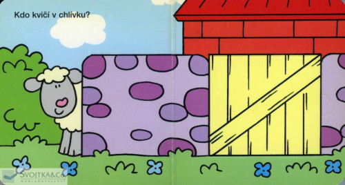 Knížka Podívej se, kdo se schovává - na dvorku