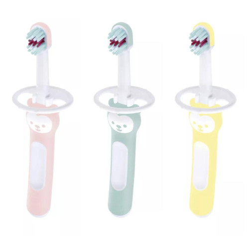 Mam Baby´s Brush - dětský zubní kartáček 6m+ s bezpečnostním krytem