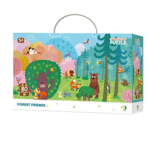 Puzzle Přátelé z lesa 45 x 31cm 80 dílků