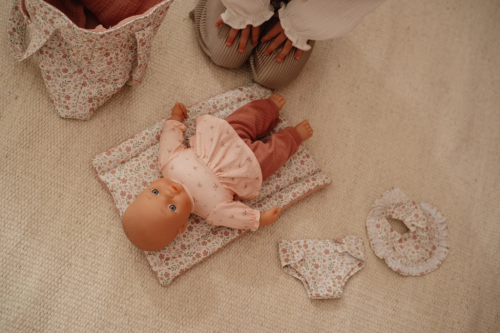 Přebalovací taška pro panenky Soft Flowers Little Dutch
