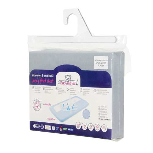 Chránič matrace s PU zátěrem jersey 58 x 110 x 8 cm BabyMatex