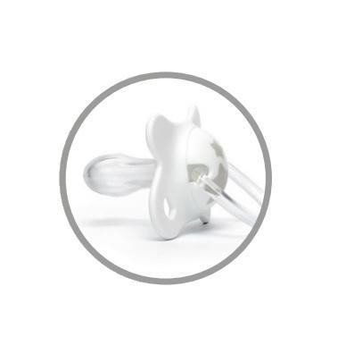 Kojenecká láhev + šidítko silikonové fyziologické Fusion 2-4 m