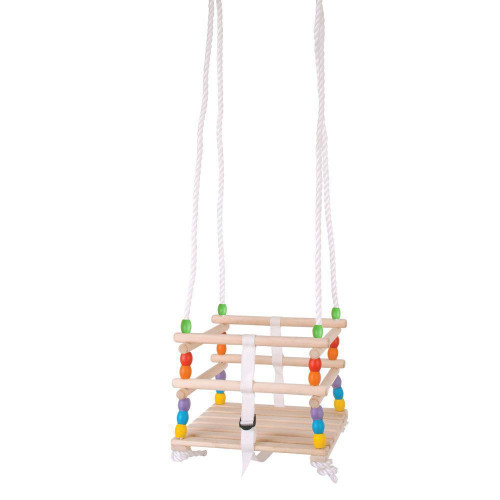 Dřevěná korálková houpačka Bigjigs Toys