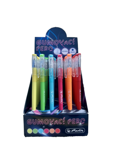 Gumovací pero jednorázové Neonové