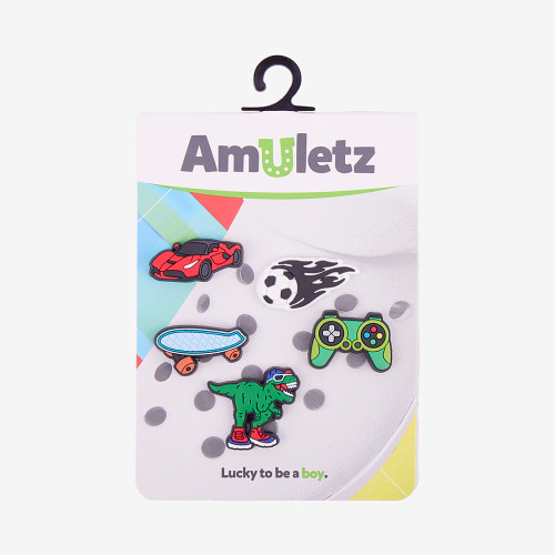 Amulety - ozdoby na boty Amuletz Set boy mix Coqui
