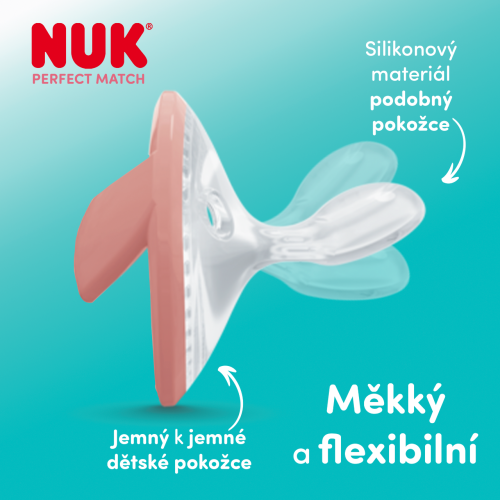 Dudlík Perfect Match 0-6 m 2 ks v boxu Nuk