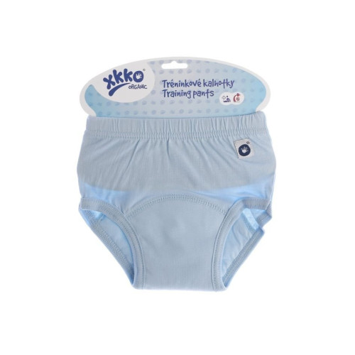 Tréninkové kalhotky XKKO Organic Baby Blue