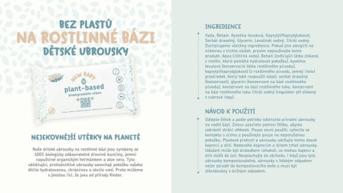 Bylinné vlhčené ubrousky s heřmánkem a aloe vera 56 ks Jackson reece