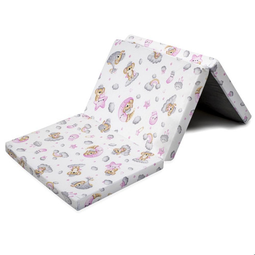Skládací matrace do postýlky New Baby Standard 120x60x5 cm koala růžová