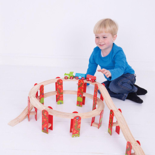 Víceúrovňový set kolejí Bigjigs Rail