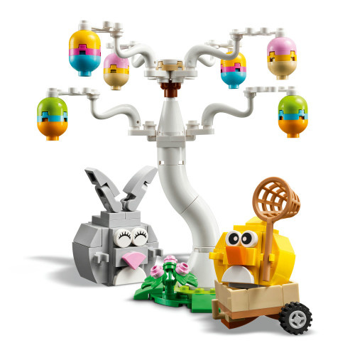 Velikonoční zajíček, kuřátko a sběr vajíček Lego