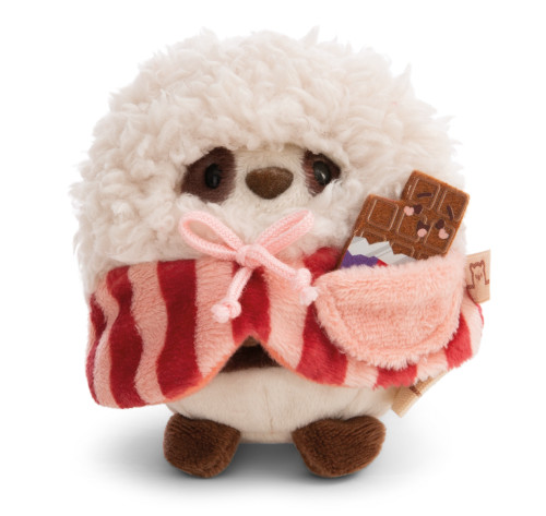 Plyšová MyMochi Panda Kono 8 cm v kostýmu popcorn s čokoládou v dárkovém balení Nici