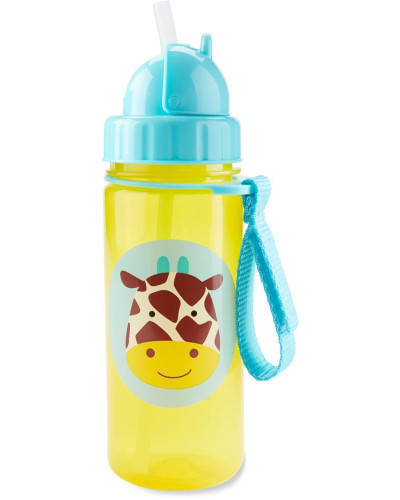 Hrnek s brčkem bez PVC A BPA 12 m+ Skip Hop Zoo 385 ml