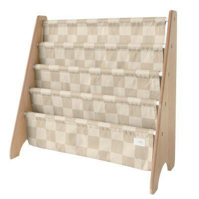 Stojan na knížky Recycled 3 Sprouts Checkerboard/Beige