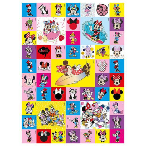 100 samolepek s omalovánkovými listy Minnie