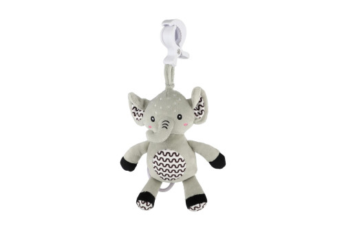 Natahovací hrací strojek plyš 30 cm závěs na postýlku/kočárek Babyted